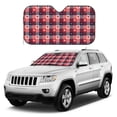 thumbnail image 4 of Bingfone Heart Plaid Car Windshield Sunshade,Sun Foldable Sun Shield Sun Visor for Car - Small, 4 of 8