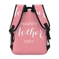 thumbnail image 4 of Easygdp Happy Mother's Day Mochila Ergonómica Versátil para Laptop - Múltiples Bolsillos, Correas Ajustables, Unisex para Escuela, Viajes y Actividades al Aire Libre-One Size, 4 of 5