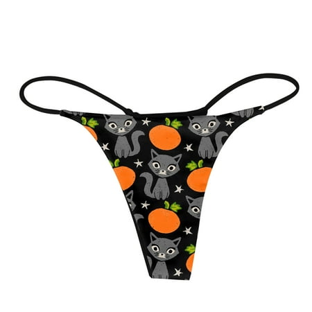 

NECHOLOGY Womens Work Out Panties G String Thongs For Women Print Low Rise Underwear plus Size Panties Variety Pack Underpants Gold XX-Large
