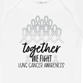 thumbnail image 4 of Inktastic Together, We Fight Lung Cancer Awareness Boys or Girls Baby Bodysuit, 4 of 5