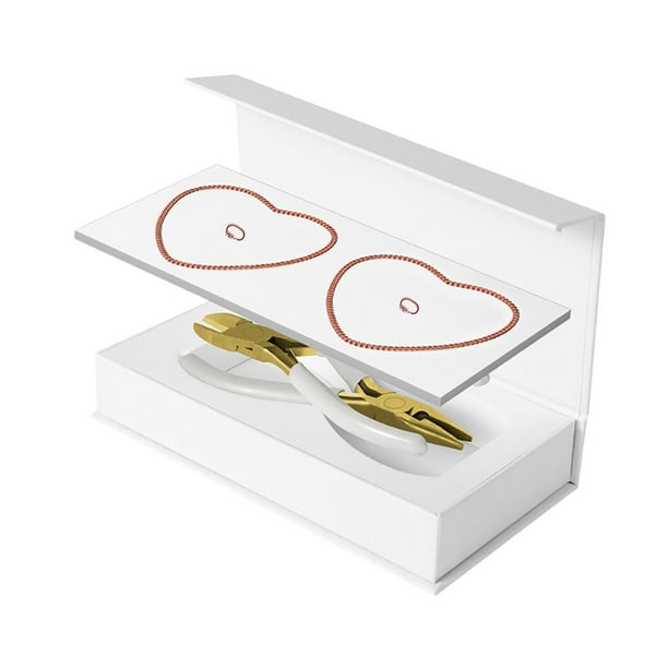 Kit de pulseras permanentes, herramientas para hacer pulseras, proyecto único de manualidades DIY, pulseras para parejas, para citas, actividades, Oro rosa