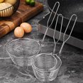 thumbnail image 2 of Round Wire Fry Basket with Pot Rim Hook Oil Draining Fry Basket for Easy Draining Deepened Large Capacity Stainless Steel Frying Basket Anti-Slip Handle Kitchen Tool, 2 of 8