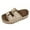 A Beige, variant on Wovix Slippers For Women Classic Breathable Wide Toe Box Shoes Double Adjustable Band Platform Footwear Indoor Outdoor Shoes