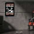 thumbnail image 6 of Gym Motivation Metal Sign 8x12 Inch I Got 99 Problems But A Bench Aint One Funny Weight lifting Poster Aluminum Wall Art for Fitness Room Home Gym Garage Decor Workout Inspiration, 6 of 8
