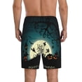 thumbnail image 3 of Kdxio Happy Halloween 8 Print Mens Sleep Shorts Bottoms Soft Comfy Pajama Wear Pants with Drawstring Pockets, 3 of 7