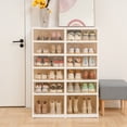 thumbnail image 2 of Citylife Shoe Storage Organizer with Clear Doors Portable Foldable 24Pairs 6 Tiers, 2 of 6