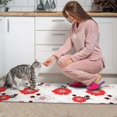 thumbnail image 3 of Pioneer Flower Floral Print Pattern Kitchen Rugs Sets Of 2, Anti Fatigue Non Slip Washable Floor Mats for Kitchen Sink Laundry, 17X30 Inch + 17X47 Inch, 3 of 6