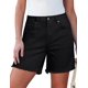 thumbnail image 1 of Pantalones cortos luvamia FLExclusive, vaqueros para mujer, talle alto, color negro, 1 of 7