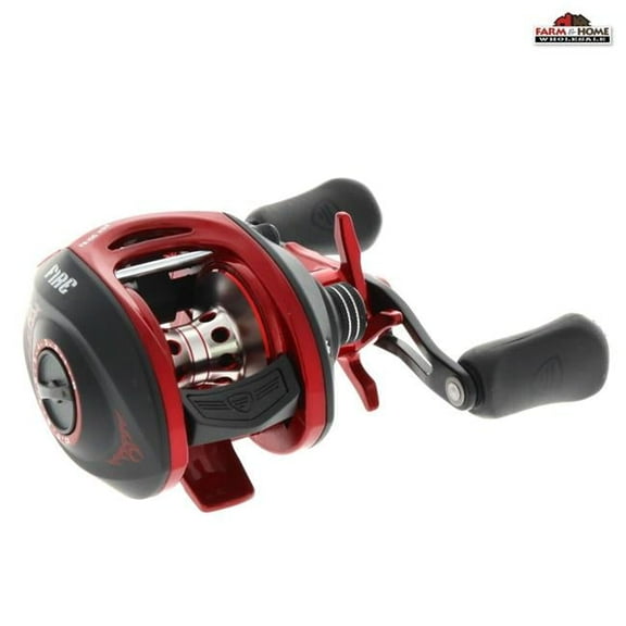 6.4-1 Right PBF Fire Stick Casting Reel, Red & Black