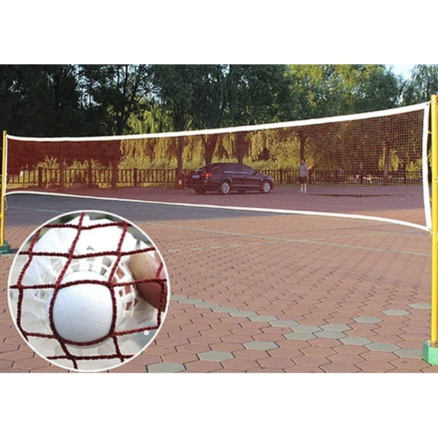 Filet de Badminton Portable Robuste, Visibilité Supérieure Pliable en Maille, Utilisation Intérieure Ou Extérieure pour Volleyball de Plage, Tennis, Soccer Tennis, Portable Facile à Assembler 610 X 76 cm