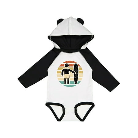 

Inktastic Surfing Retro Sunset for Surfer Gift Baby Boy or Baby Girl Long Sleeve Bodysuit