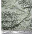 thumbnail image 1 of Soimoi Velvet Fabric Mandala & Paisley Ethnic Decor Fabric Printed Yard 58 Inch Wide, 1 of 1