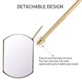 thumbnail image 4 of Lash Mirror for Eyelash Extensions, 60mm Extra Large Eyelash Mirror, Detachable Stainless Steel Makeup Mirror(Gold), 4 of 7