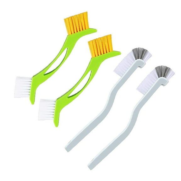 4pcs Double Head Scrub Cleaning Brush for Bathroom Grout