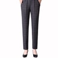 thumbnail image 2 of Women's Fleece-lined Pants Loose Casual Straight-leg Pants Thicken Warm Winter Trousers, 2 of 5