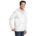 thumbnail image 2 of Gildan Heavy Blend Zip Up Hoodie, Midweight Hoodie, Fleece Hooded Sweatshirt, White, S, 2 of 5