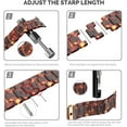 thumbnail image 7 of Wearlizer Compatible with Apple Watch Band 42mm 44mm 45mm Womens for iWatch SE Lightweight Resin Wristband Bracelet Mens Strap Series 7 6 5 4 3 2 1-(Deep Rose Gold+Tortoise, 42/44/45mm), 7 of 7