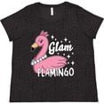 thumbnail image 3 of Inktastic Glam Pink Flamingo with Pearls Women's Plus Size T-Shirt, 3 of 5