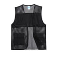 thumbnail image 4 of Cameland Plus Size Men Vest Tops Solid-Color Convenient Mesh Outdoor Breathable Zipper Pockets V-Neck Tank Top, 4 of 7