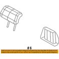 thumbnail image 2 of Jeep CHRYSLER OEM 14-15 Grand Cherokee Rear Seat-Headrest Head Rest 1UP81HL1AA, 2 of 2