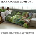 thumbnail image 4 of Pure Country Weavers Tranquil Garden Blanket Tapestry Throw Woven from Cotton - Made in The USA (72x54), 4 of 8