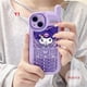 thumbnail image 3 of Funda De Dibujos Animados Linda Melodía Coolommy Compatible Para iPhone 11 7 8 Plus XR 14 13 12 Pro MAX X XS Retro Personalidad Celular Forma De Teléfono Cubierta Suave, 3 of 3