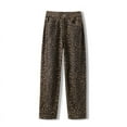 thumbnail image 1 of Jean à Imprimé Léopard pour Femmes Taille Haute Y2k Rétro Mode Mode Urbaine Pantalon en Denim, 1 of 7