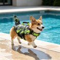 thumbnail image 7 of Dog Life Jacket High Flotation, Reflective Dogs Life Vest for Swimming Boating, Adjustable Small Medium Large Dog lifejacket, Lightweight Dogs Life Jacket Handle Spring Summer Pool, 7 of 7