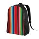 thumbnail image 2 of Disketp Mexican Serape Blanket Stripes Mochila Unisex de Apertura Lateral Completa, Mochila para Laptop para Escuela, Trabajo y Viajes, 2 of 8