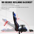 thumbnail image 4 of Hoffree Big and Tall Office Chair, Ergonomic PU Leather Executive High Back Desk Chair with Lumbar Support, Heavy Duty Extra Wide Seat Thick Padded Chairs, 4 of 10
