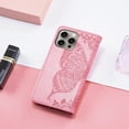 thumbnail image 4 of Case for iPhone 16 Pro, iPhone 16 Pro Case Glitter with Card Slots Flip Wallet Case for Women Diamond Butterfly Shockproof Protective Case for iPhone 16 Pro 6.3 inch Crystal Pink, 4 of 12