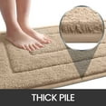 thumbnail image 4 of OEAKAY Bathroom Rug, Ultra Soft Absorbent Bath Rug for Bathroom, Premium Microfiber Shag Bath Mat, Non-Slip Bath Rug Machine Washable (24"x36", Beige), 4 of 8