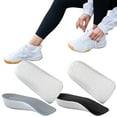 thumbnail image 2 of Height Increase Insoles Breathable Arch Support Insoles Comfortable Growing Shoe Pads for Leg Length Discrepancy Grey 2.5cm Men, 2 of 6