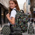 thumbnail image 2 of Yspwyqan Rainbow Space Tractor Boys Backpack Lunchbox Set, 4Pcs with Lunch Box Water Bottle Bag, 17 Inch Adjustable Straps Large Capacity Bookbag Front Pocket for School Travel, 2 of 7