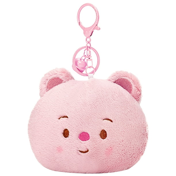 Monedero Con Llavero Kawaii Osito Peluche Suave Multiusos para Y Niñas