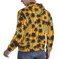 thumbnail image 6 of Pofeuu Hawaii Palms Print Mens Casual Hooded Collar Drawstring Hoodies Pullover Sweatshirts Casual Long Sleeve Shirts-4X-Large, 6 of 7