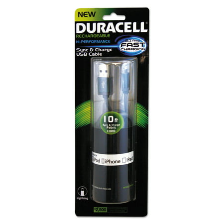 Duracell Sync And Charge Cable, Micro USB, iPhone, 10 (Best Way To Sync Photos From Iphone To Pc)