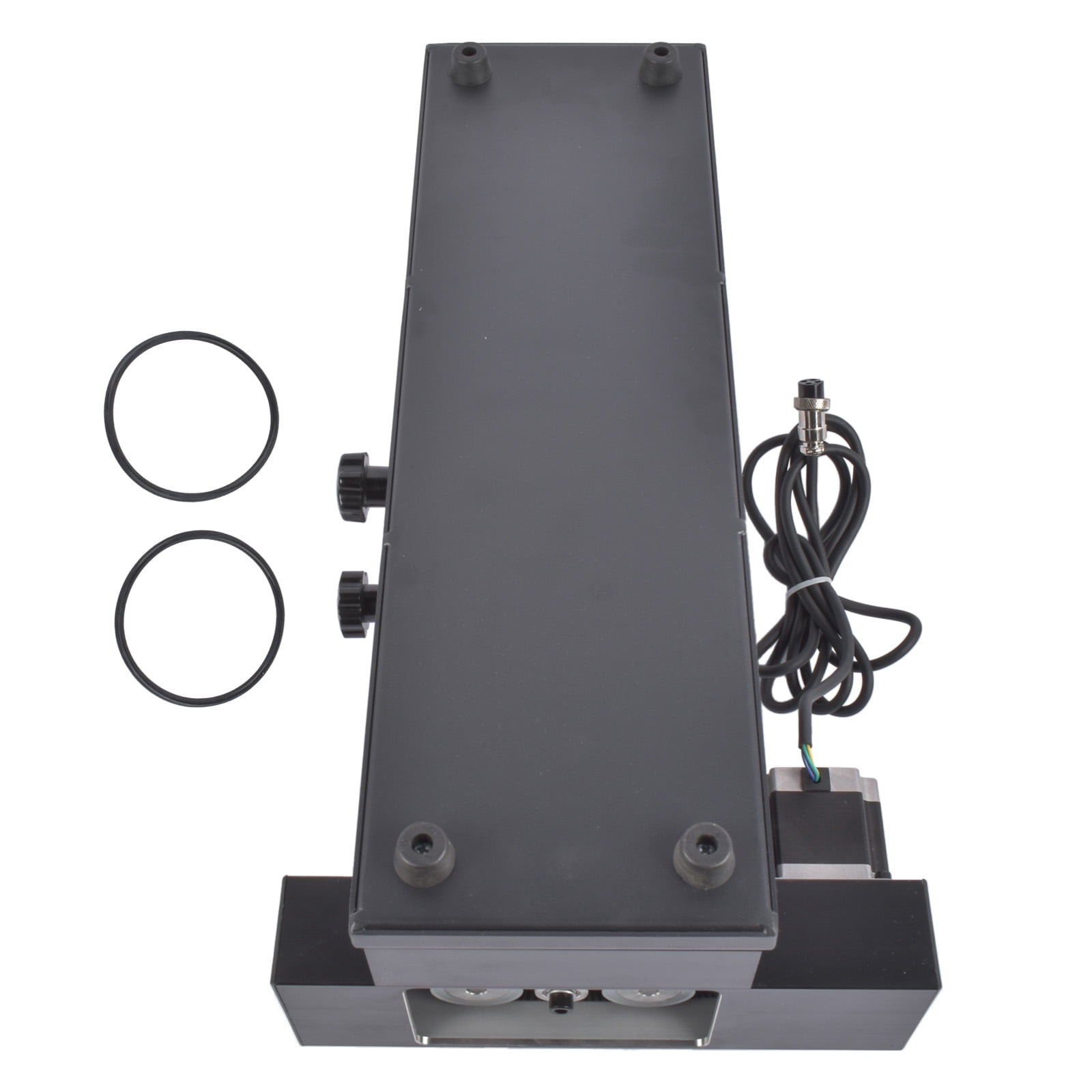 GELUOXI 4-Wheel Rotary Axis with 2-Phase Stepper Motor for 50W 60W 80W 100W 130W CO2 Laser Engraver Cutter Engraving Machine