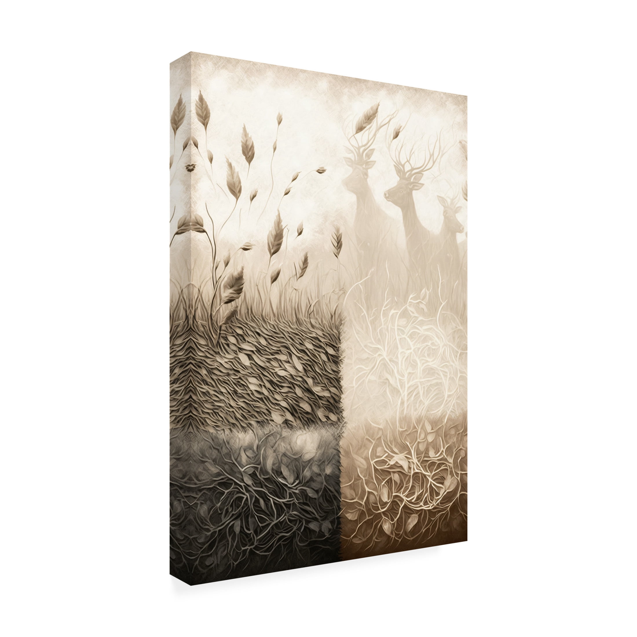 Canvas Wall Art - Ray Heere 'Nature Neutral Tone 7' Wall Art for Living Room, Bedroom, or Office Décor by Trademark Fine Art - 22 x 32 Inches