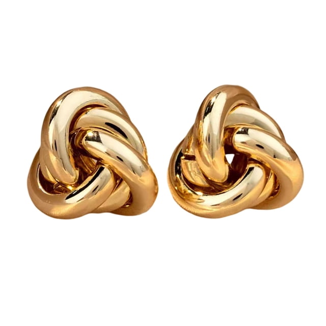 Golden Earrings For Women Elegant High End Fashion Jewelry Stud Hoop Earrings Idea