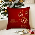 thumbnail image 4 of Nkmbld Christmas Pillow Covers Decoration Christmas Pillowcase for Winter Xmas Decor, Christmas Velvet Pillow Cases for Sofa, Couch, Bed and Car, Red, 4 of 7