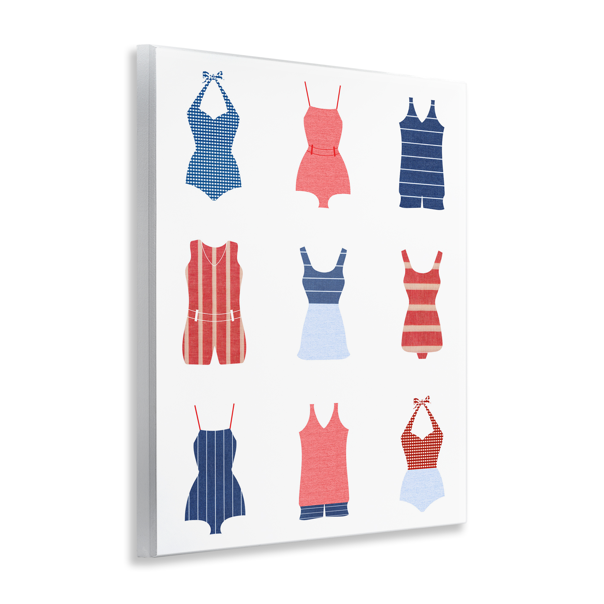 Stupell Industries Various Beach Swimsuits Beauty & Fashion Painting Unframed Art Print Wall Art, 11 x 14