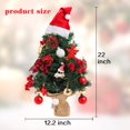 thumbnail image 2 of Árbol de Navidad BSTCRAFT Mini de 56 cm, verde, con luces y adornos, 2 of 6