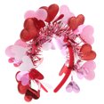 thumbnail image 3 of FELTECHELECTR 10 diademas de corazón con purpurina para San Valentín, accesorios para disfraz de Cupido, diadema con forma de corazón para cumpleaños, bodas, fiestas, regalos, rojo y rosa., 3 of 6
