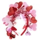 thumbnail image 2 of KAKOWELY 10 diademas de corazón con purpurina para San Valentín, accesorios para el pelo de Cupido para bodas, fiestas de cumpleaños, fiestas individuales, color rojo y rosa., 2 of 4