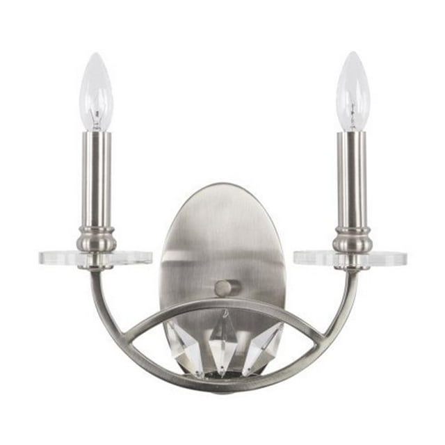 Yosemite TWC102-2PN-NS Cascade Two-Light Incandescent Sconce, Polished Nickel