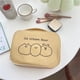 thumbnail image 1 of Neceser de lona bonito con diseño de tres osos de helado amarillos, portátil para niñas y estudiantes, 1 of 5