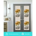 thumbnail image 5 of Window Privacy Film Sunflower Stained Glass Window Film Decorative Sun Block Window Cover Retro Country Yellow Floral Bee Summer Spring Window Clings Static Adhesive Sticker for Bathroom 23.6"x78.7", 5 of 7