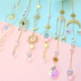 thumbnail image 2 of 6 pcs Colorful Crystal Sun Catcher Hanging Sun Catcher Chain Pendant Crystal Ball Window Home Garden Holiday Party Wedding Decoration, 2 of 7