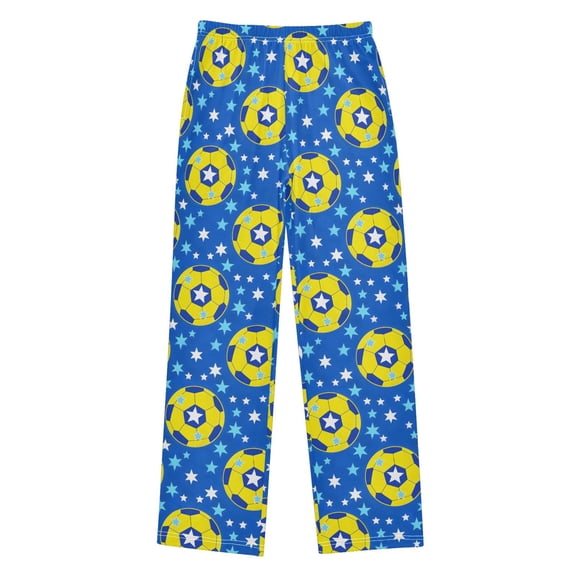 joogoo Soccer Star Footballs Kids Pajama Pants Pj Bottoms Boy Girls Sleepwear Lounge L